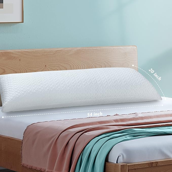 Shredded Memory Foam Full Body Pillow – Side Sleeper – Huggable Long Pillow - Image 3