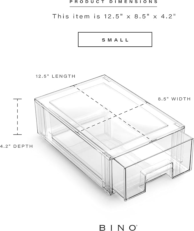 BINO | Stackable Storage Drawers, Small - Image 3