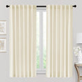 RYB HOME Velvet Curtains 72 inches Length, Back Tab & Rod Pocket Soft Fabric by RYBHOME