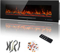 50" Electric Fireplace, Recessed & Wall Mounted Fireplace Heater 13 * 13 Colors by Dreamflame