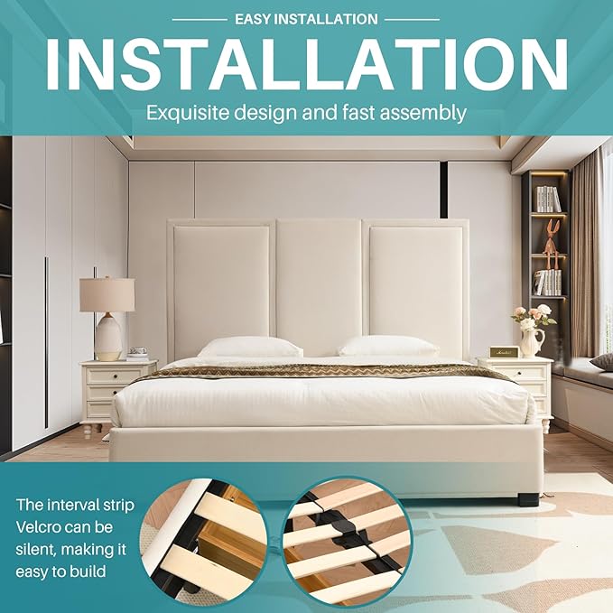 YUHUASHI King Size Bed Frame - Image 7