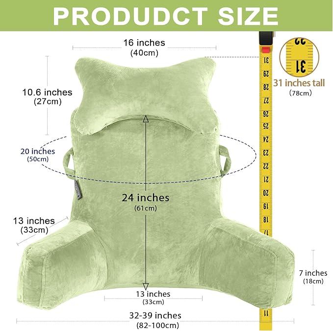 Reading Pillow-Extra Large 31" Bed Rest Pillow - Image 5
