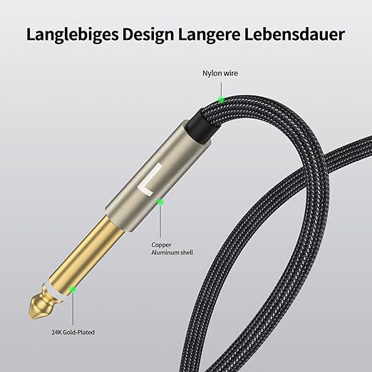 ZTOXLR 1/4 inch TRS Stereo Y-Splitter Insert Cable, 1/4 Inch Male Jack to Dual - Image 7