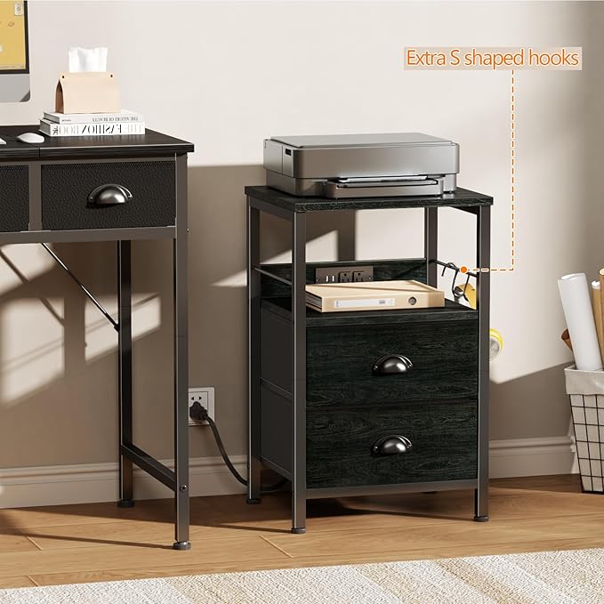 Furologee Nightstand Set of 2, - Image 8