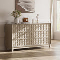 COLAMY Fluted Dresser, Modern Wooden 6 Drawer Dresser 55”, Side Board Buffet by COLAMYHOME