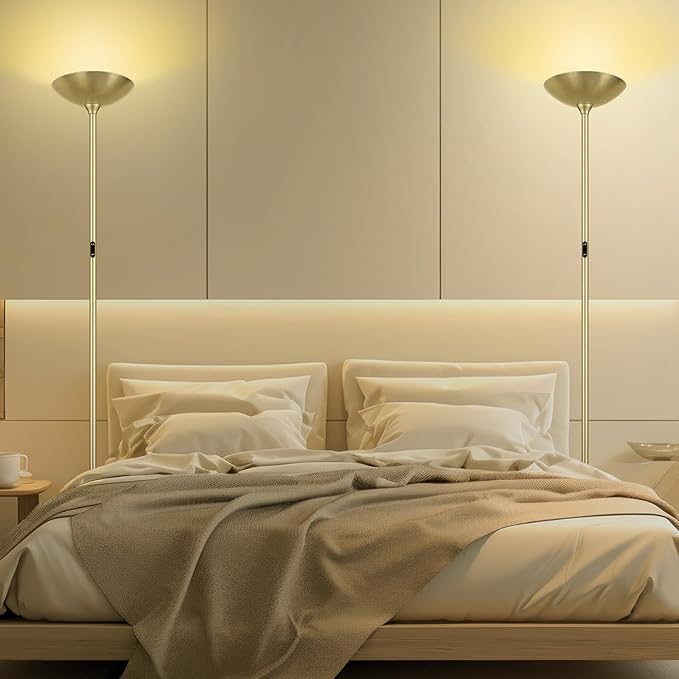 Stepless Dimmable Floor Lamp, 30W 3000LM Super Bright LED Torchiere Floor Lamps - Image 8