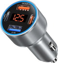 Car Charger USB C, 65W Multi Port Dual 12V USB C Car Charger Adapter by Bangfun