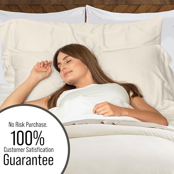Bella Coterie Luxury Bamboo Viscose Queen Size Duvet Cover Set | 100% - Image 5