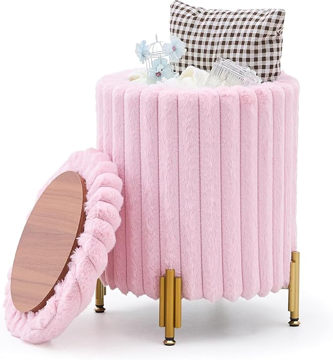 Mxfurhawa Round Ottoman Foot Stool by Mxfurhawa