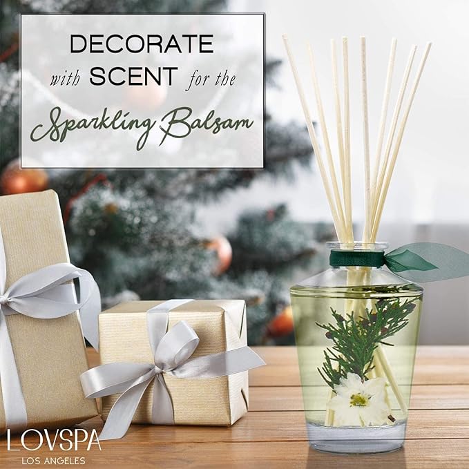 LOVSPA Reed Diffuser Set, Sparkling Balsam Scented Oil Diffuser - Image 6