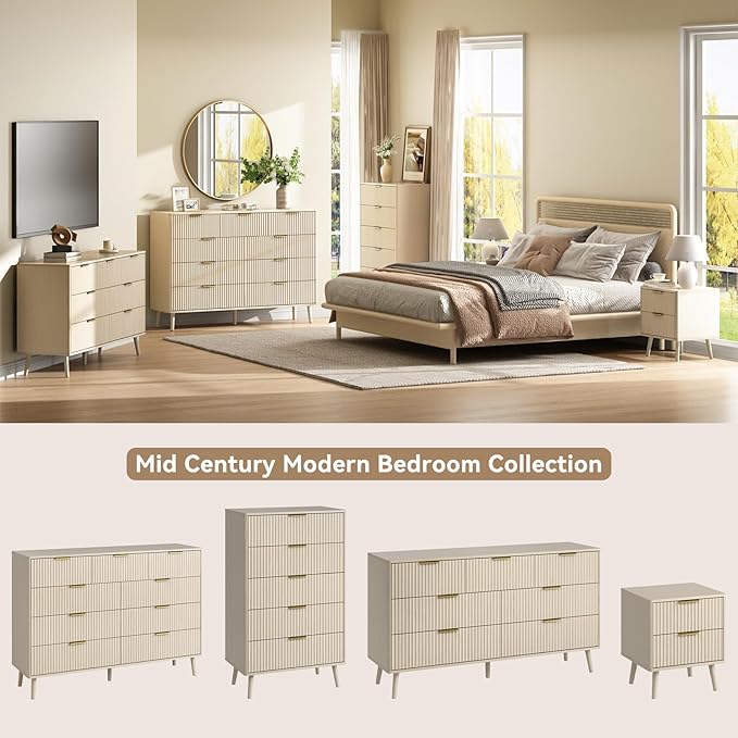 CARPETNAL Fluted 9 Drawer Dresser - Image 3