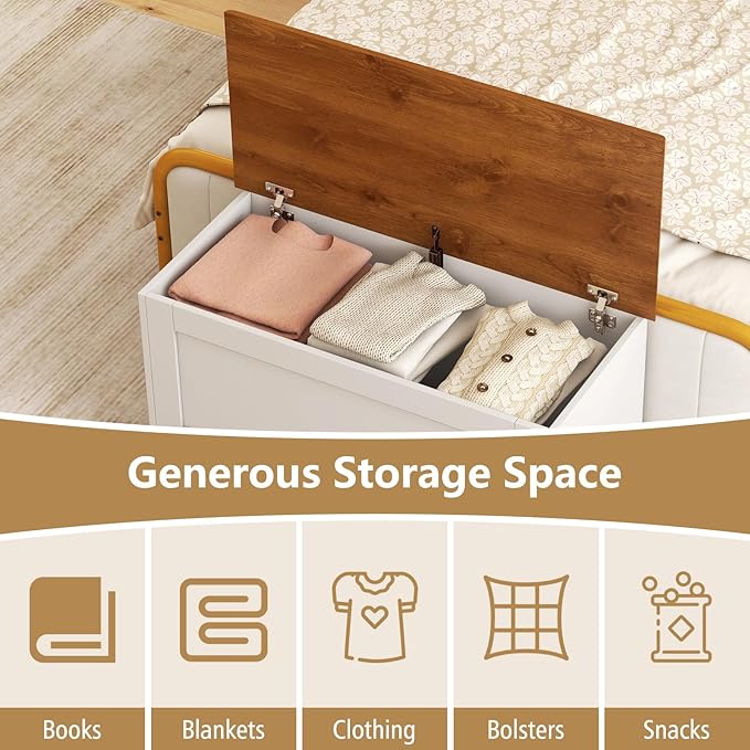 LOKO 35.5” Storage Chest, Lift Top Storage Box - Image 7