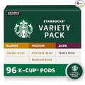 Starbucks K-Cup Coffee Pods, Starbucks Blonde, Medium and Dark Roast Hot or by StarbucksbyNespresso