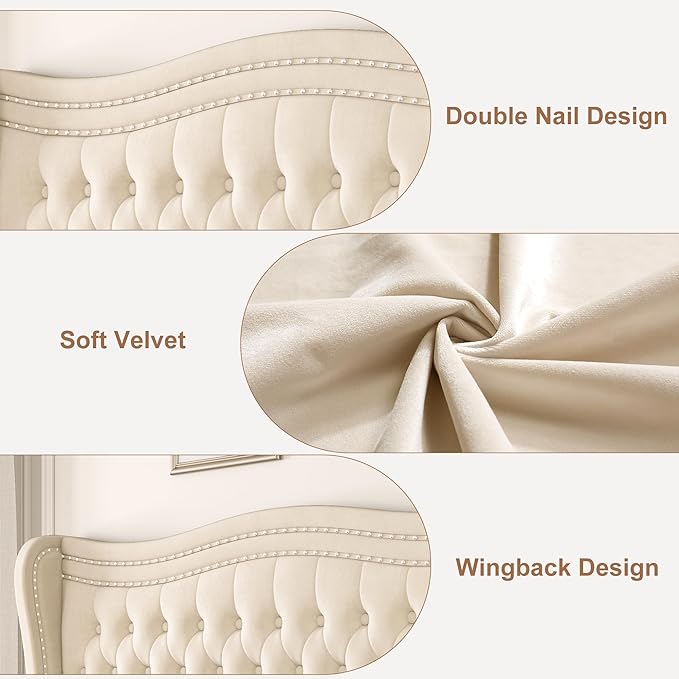 Upholstered Full Size Bed Frame - Image 6