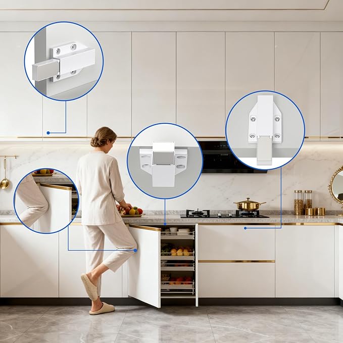 Magnetic Push to Open Jiayi Push Release Magnet Cabinet Door Latch, Push Open - Image 2