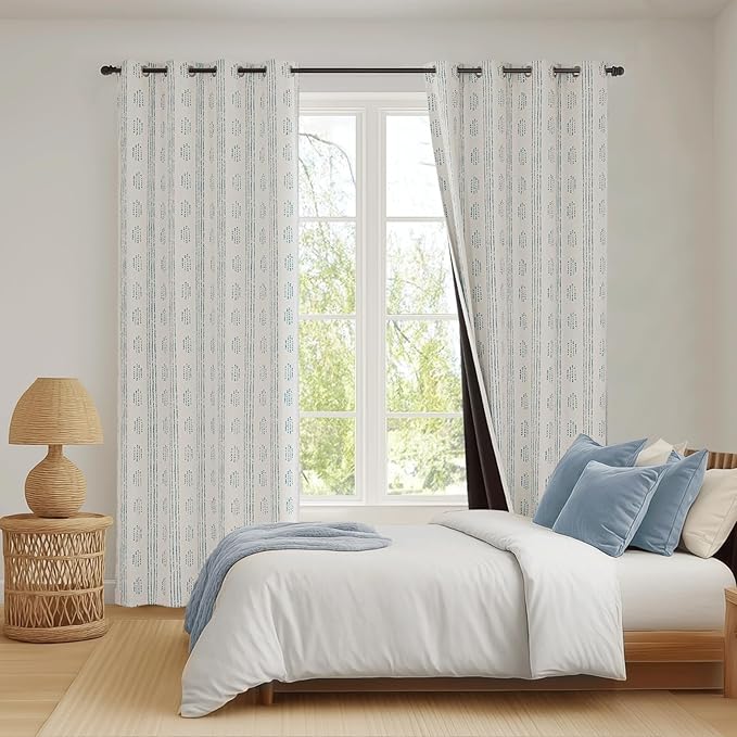 100% Boho Blackout Curtains 90 Inches Long - Image 9