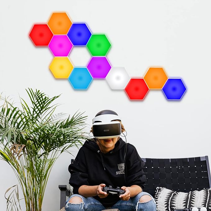 Vcwtty Hexagon Lights, Smart LED Wall Lights - Image 3