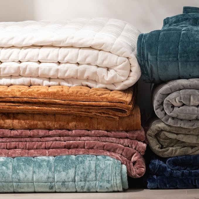 RECYCO Luxury Velvet Quilt Set Full Queen Size Bedding Sets, Ultra Soft Velvet - Image 6