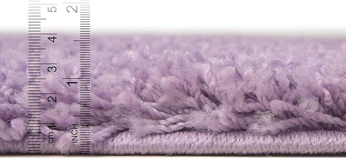 Unique Loom Solid Shag Collection Area Rug - Image 3