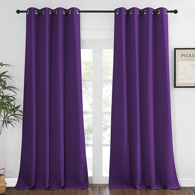 NICETOWN Bedroom Curtain Room Darkening Drapery 102 inches Length by NICETOWN