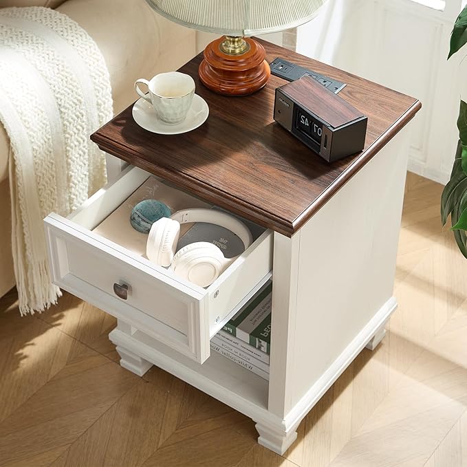 SAVOR LIFE Farmhouse End Tables Living Room - Image 5