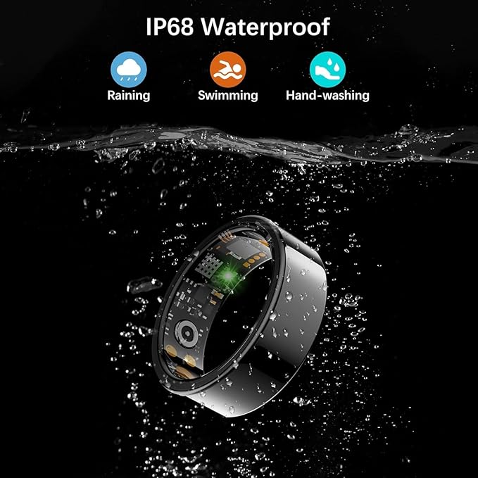 Smart Health Ring for Women Men, Fitness Tracker Ringwith Heart Rate, Blood - Image 6