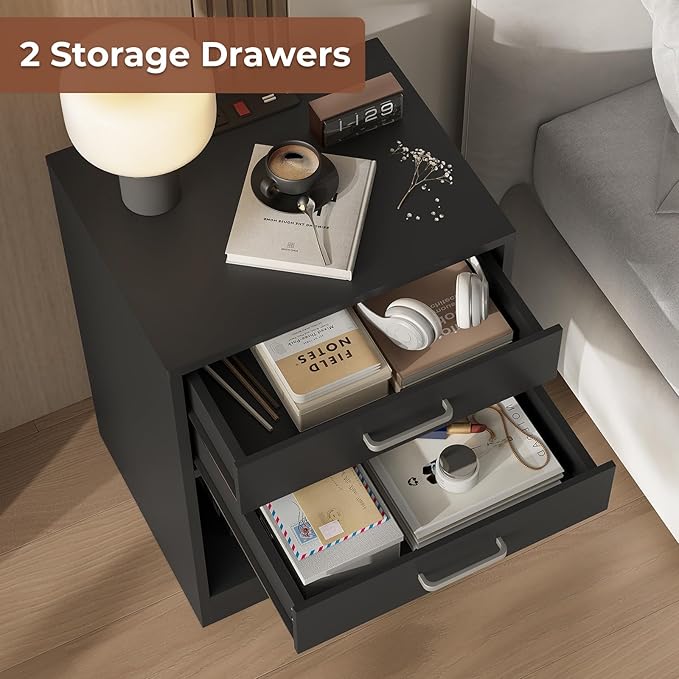 ADORNEVE Night Stand Set 2, Night Stands - Image 5