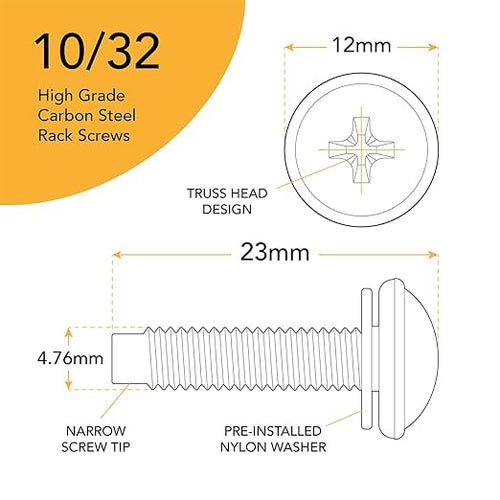10-32 Rack Screws 115-Pack - Image 2