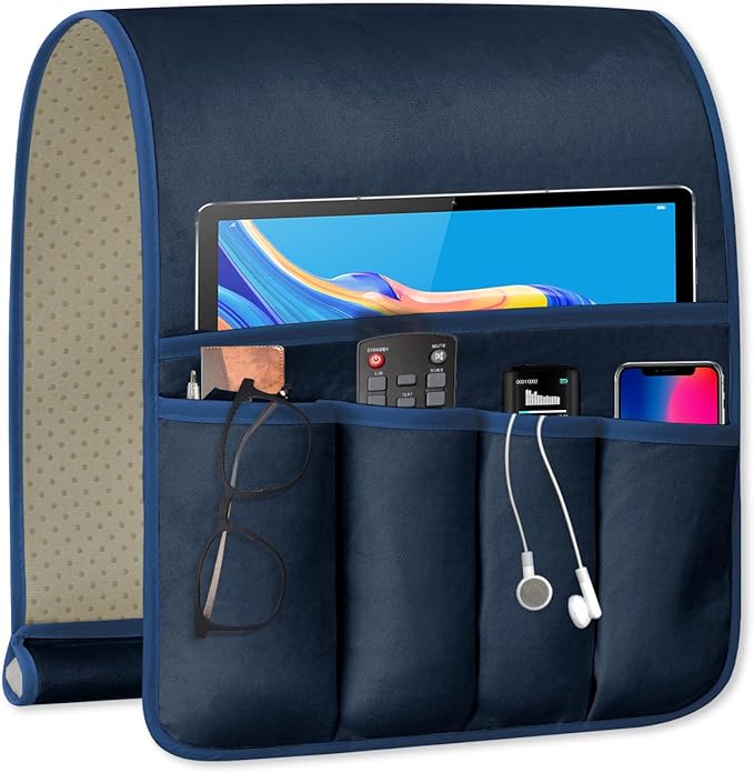 WETRBWEH TV Remote Control Holder Couch Caddy, Non-slip Bedside Caddy Organizer by WETRBWEH