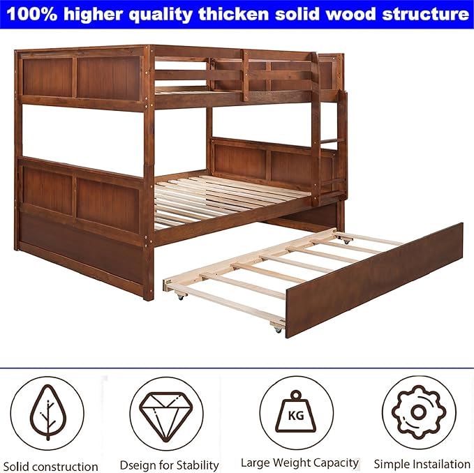 Upgraded Version Best Full Over Full Bunk Bed - Image 5