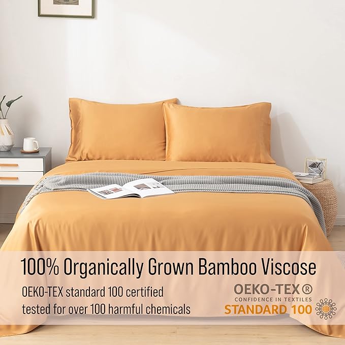 Bella Coterie Luxury Bamboo Viscose Queen Size Sheet Set | 100% Organically - Image 4