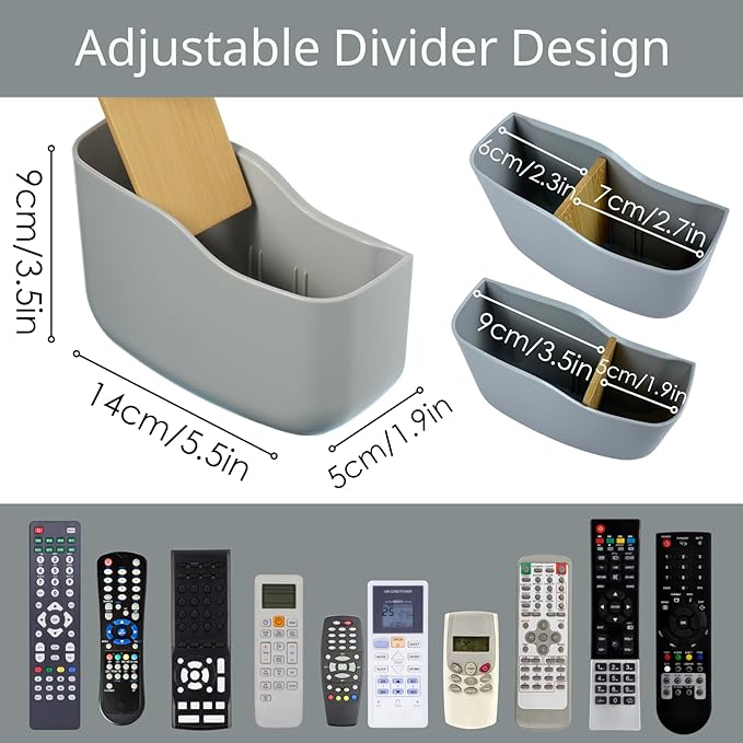 LINFIDITE 2 Pack TV Remote Holder Wall Mount Remote Control Holder - Image 5