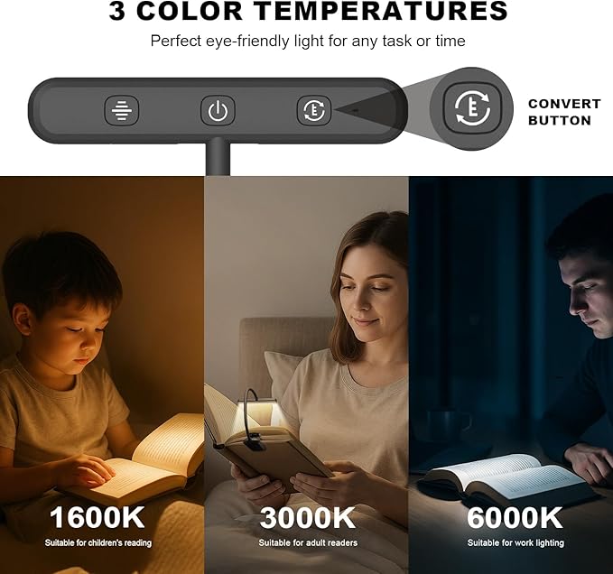 Rechargeable Book Lights for Reading at Night 25 LED - Image 5