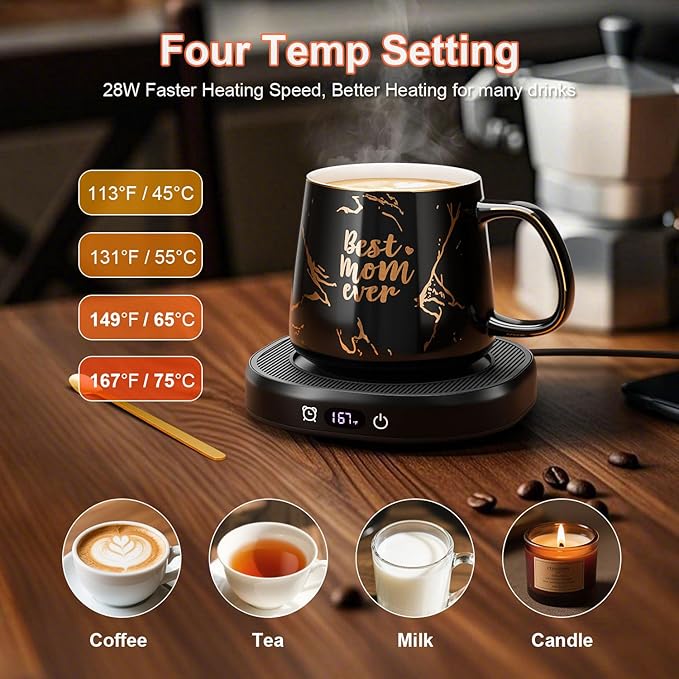 Coffee Mug Warmer, Best MOM Ever Mug - Image 2