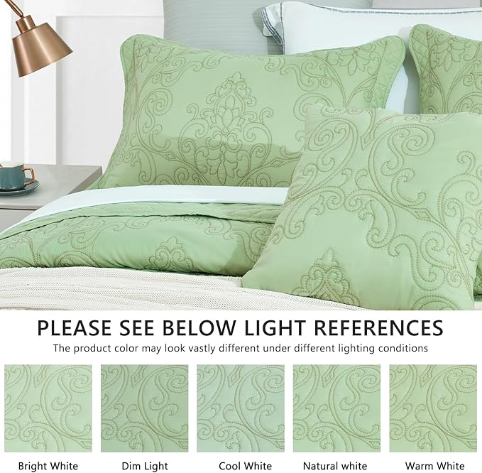CHIXIN Oversized Bedspread Coverlet Set King Size - Image 4