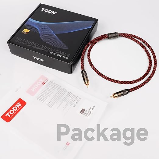 TODN Audiophile Digital Coaxial Cable OFC Core HiFi SPDIF Coax Audio Cable - Image 9