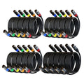 AuxLink XLR Cables, XLR Microphone Cable 25ft 20Pack Mic Cable Male to Female by AuxLinkcable