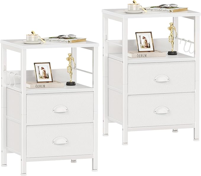 Furologee Nightstands Set of 2, End Table by Furologee