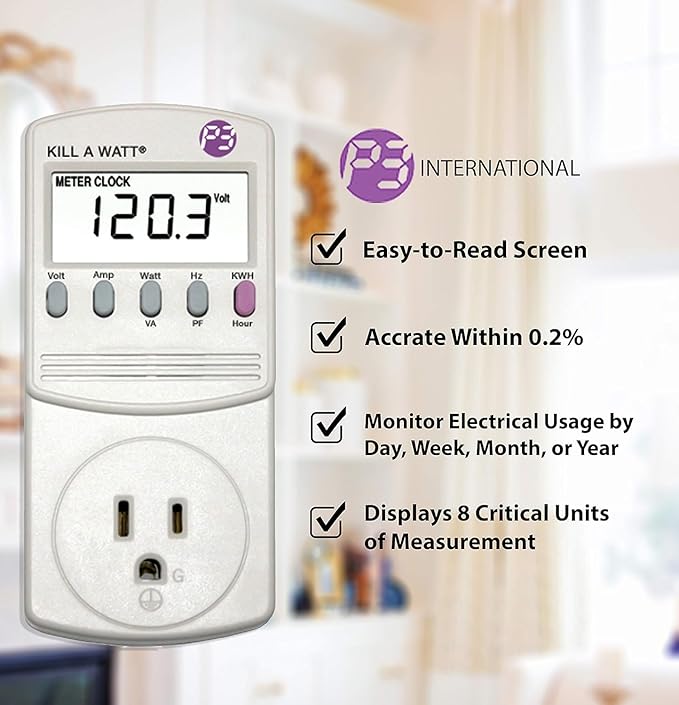 3-Pack P3 P4400 Kill A Watt Electricity Usage Monitor - Image 3