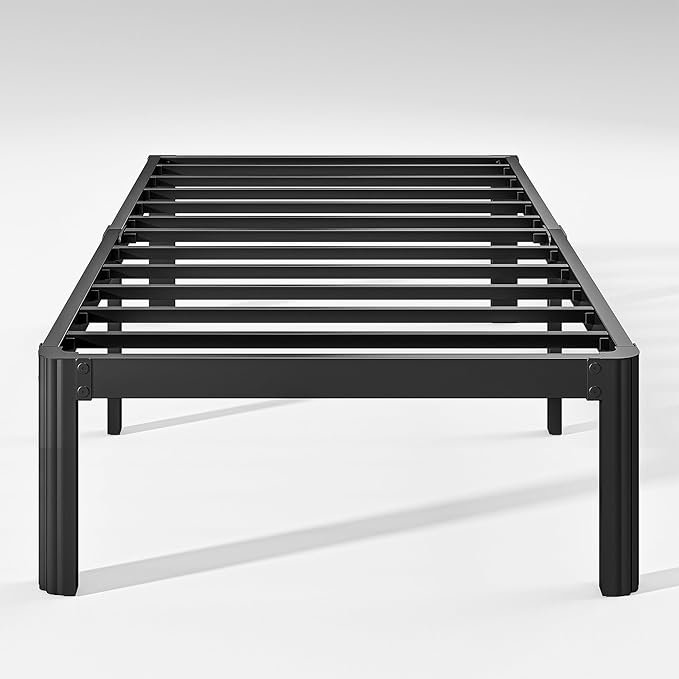 Hunlostten 12" Heavy Duty Twin Bed Frame No Box Spring Needed, Metal Platform by Hunlostten