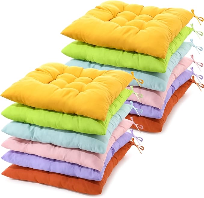 Geetery 12 Pcs Floor Pillows for Classroom Bulk Square Seating Cushions for by Geetery