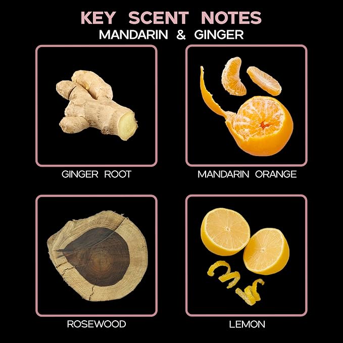 LOVSPA Reed Diffuser Set, Mandarin & Ginger Scented Oil Diffuser - Image 9