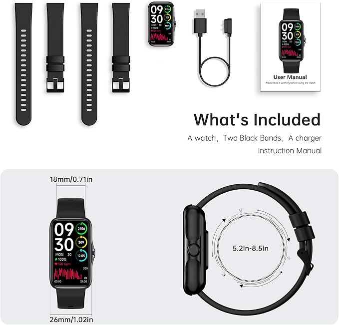 JYUAJOI Fitness Tracker with 24/7 Continuous Heart Rate, Blood Oxygen Monitor - Image 7
