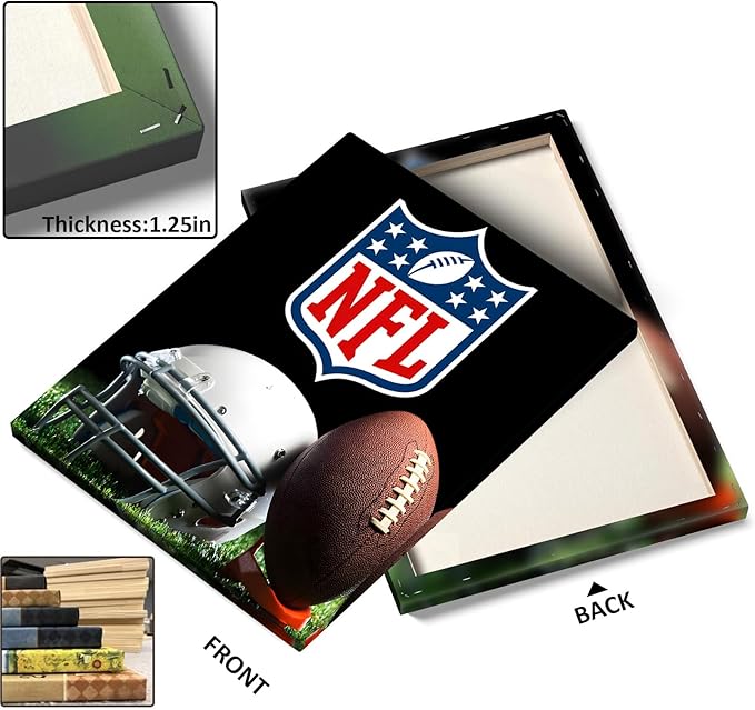 B.B.F MAKE American Football Canvas Wall Art Super Champions Bowl Poster Rugby - Image 7