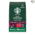 Starbucks Ground Coffee, Dark Roast Hot or Iced Coffee, Caffè Verona, Six 18 oz by StarbucksCoffee