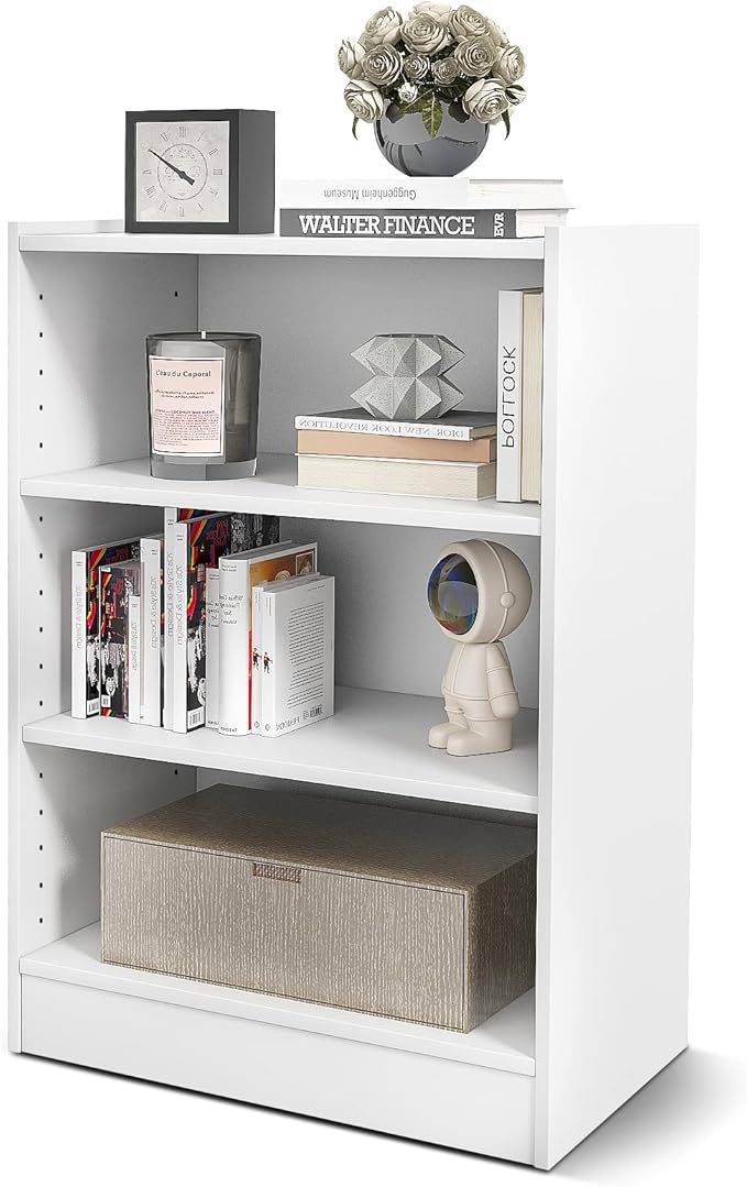 LOKO 3-Tier Open Bookcase, Modern 3-Cube Bookshelf by LOKO