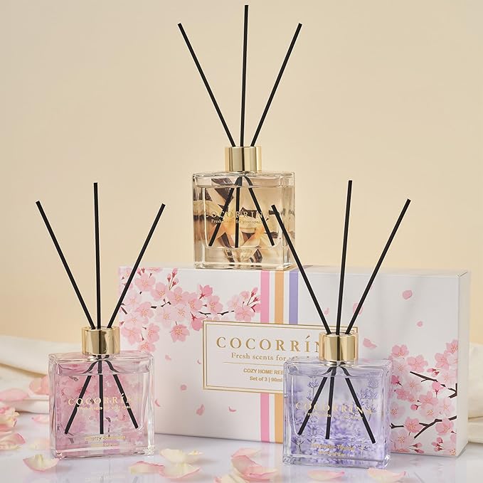COCORRÍNA Reed Diffuser Set of 3-3 Pack/ 3.04 Fl.oz Diffuser - Image 2