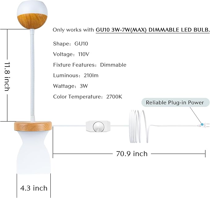 Solfres Patented Innovative Design Headboard Reading Light. No Drilling Book - Image 7