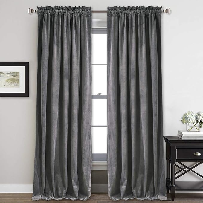 StangH Velvet Curtains 108 inches Long by StangH