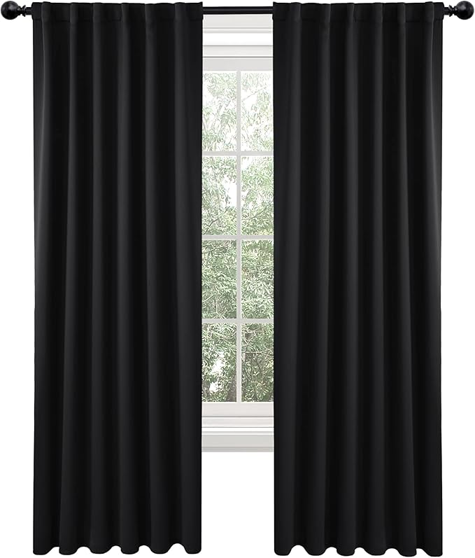 Deconovo Blackout Curtains 84 Inches Long, 52x84 Inch, Room Darkening Curtains - Image 2